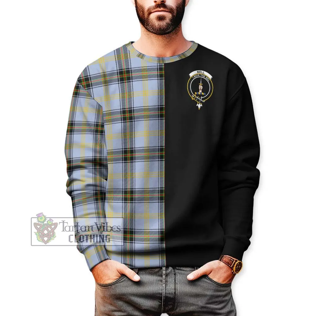 Bell of the Borders Tartan Sweatshirt with Family Crest and Half Of Me Style