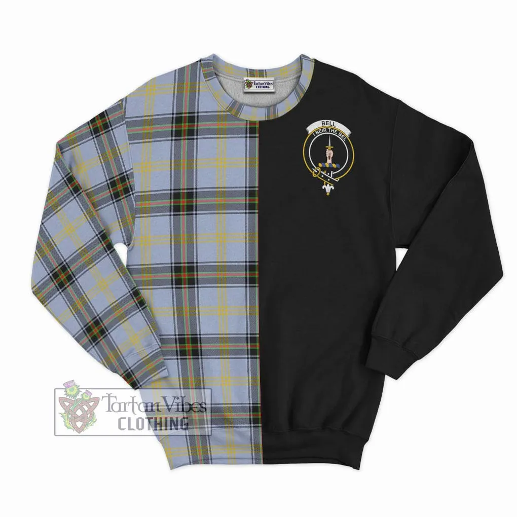 Bell of the Borders Tartan Sweatshirt with Family Crest and Half Of Me Style