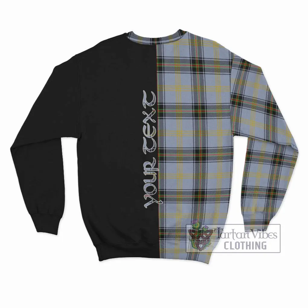 Bell of the Borders Tartan Sweatshirt with Family Crest and Half Of Me Style