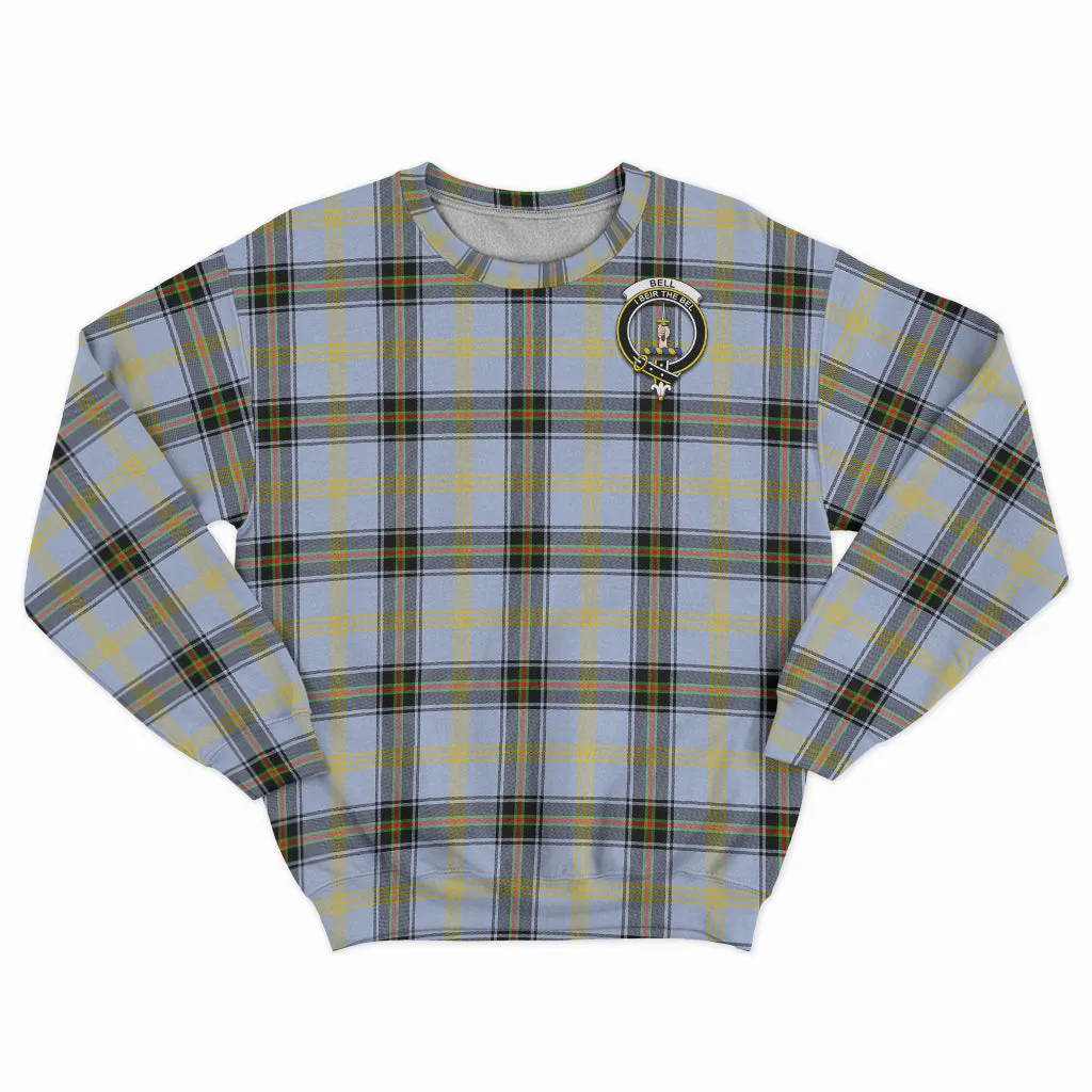 Bell Tartan Sweatshirt with Family Crest