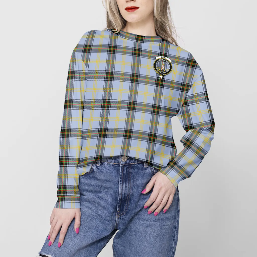 Bell Tartan Sweatshirt with Family Crest