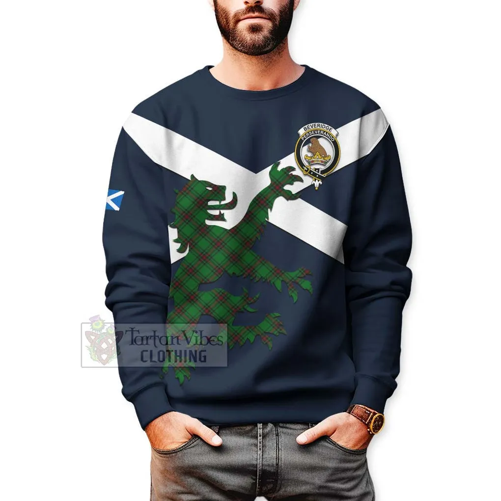 Beveridge Tartan Lion Rampant Sweatshirt  Proudly Display Your Heritage with Alba Gu Brath and Clan Name