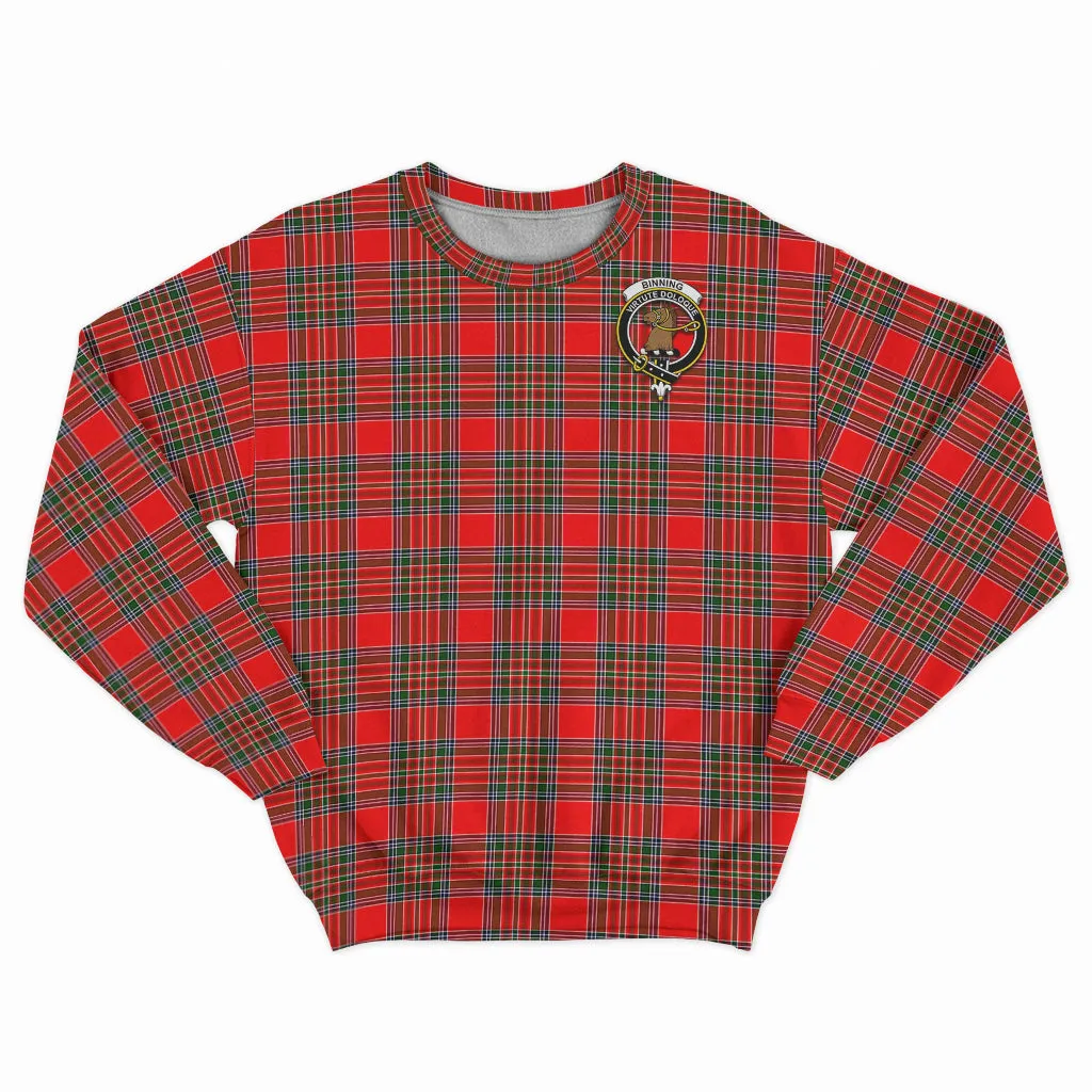 Binning Tartan Sweatshirt with Family Crest