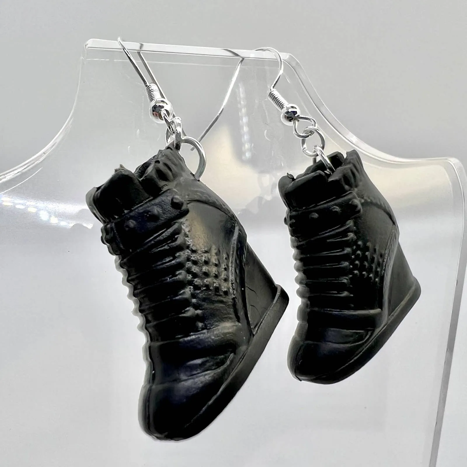 Black Barbie Shoe Earrings