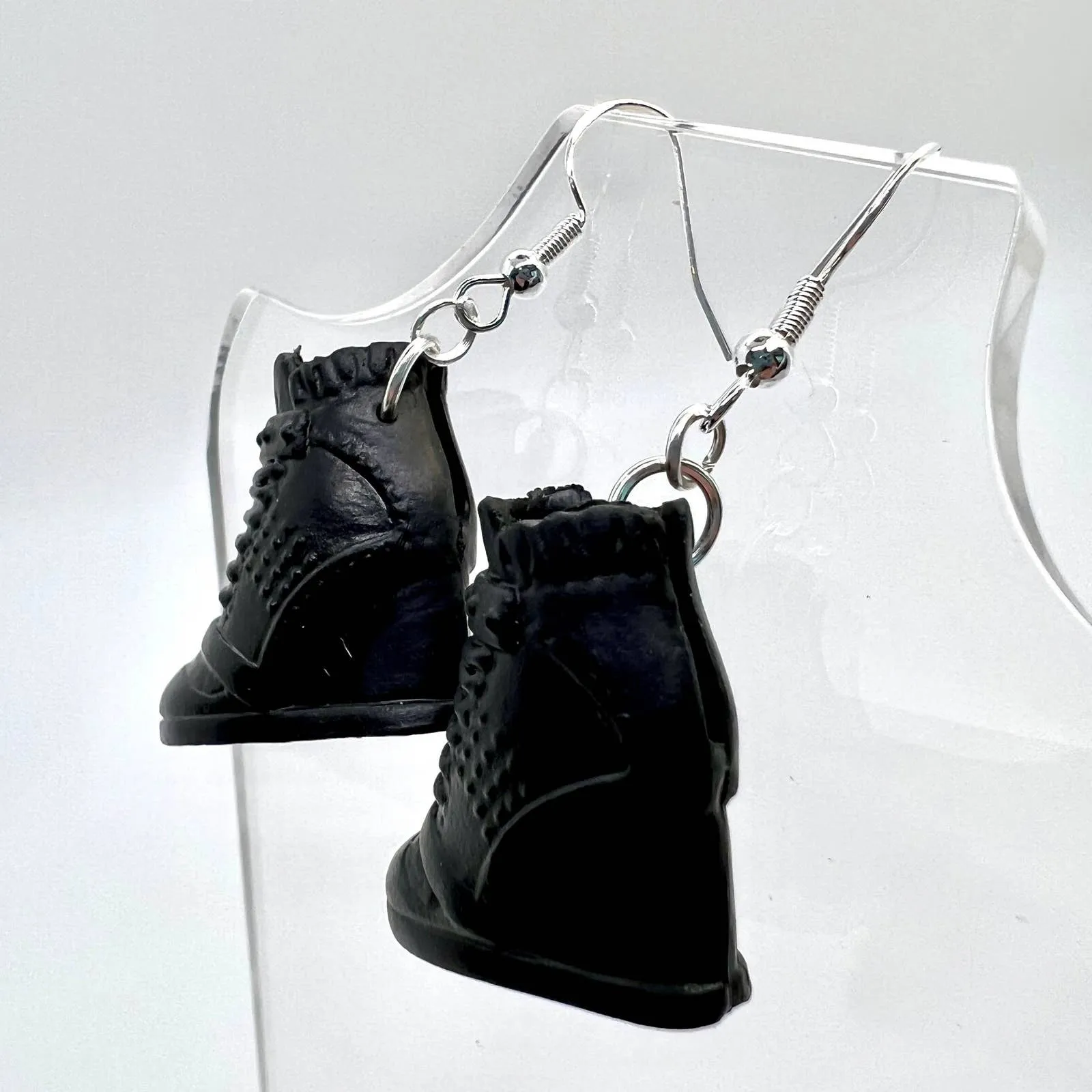 Black Barbie Shoe Earrings