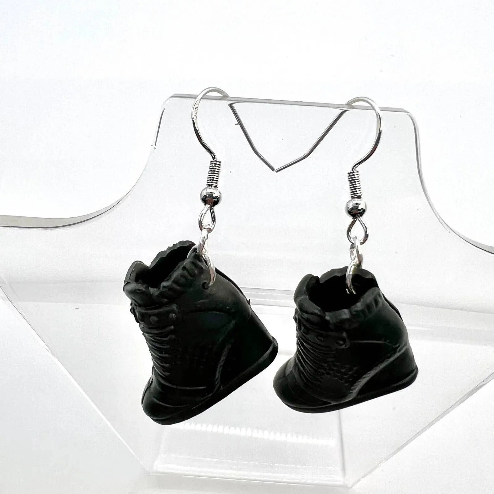 Black Barbie Shoe Earrings