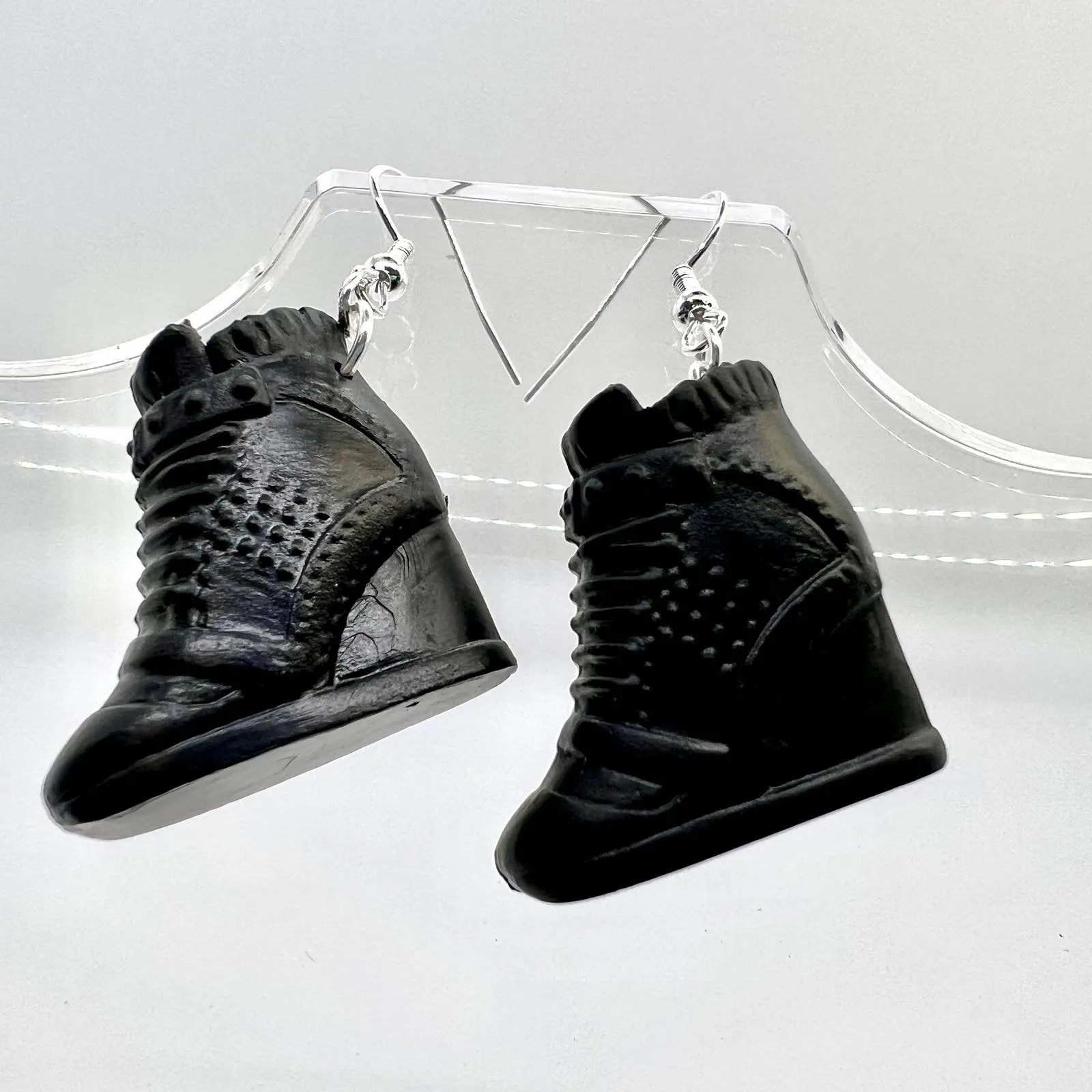 Black Barbie Shoe Earrings