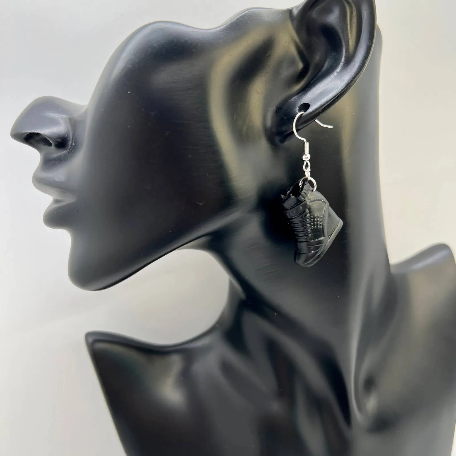 Black Barbie Shoe Earrings