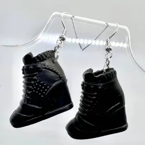 Black Barbie Shoe Earrings