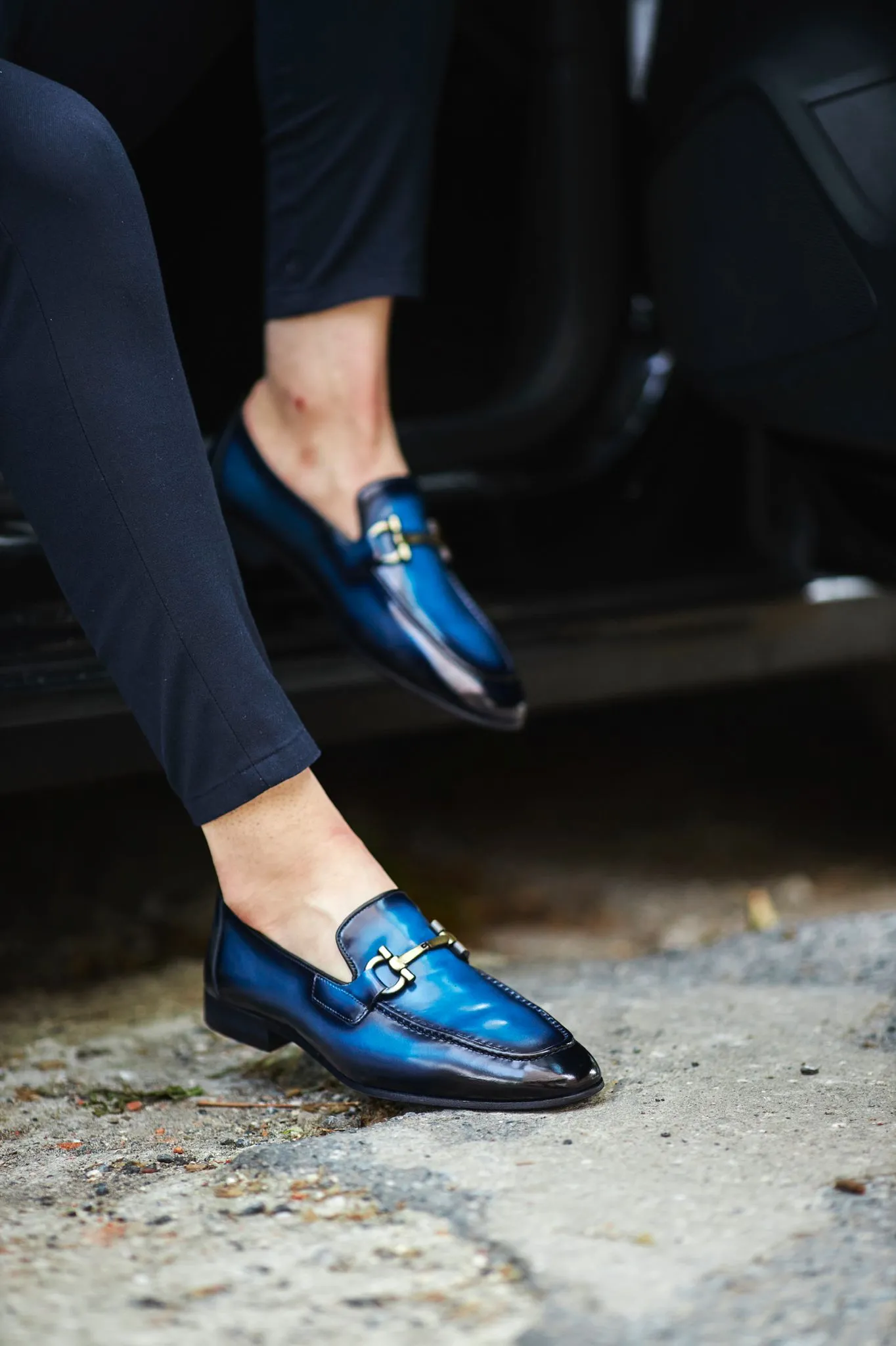 Bojoni Louis Blue Special Edition Neolite Buckle Loafer