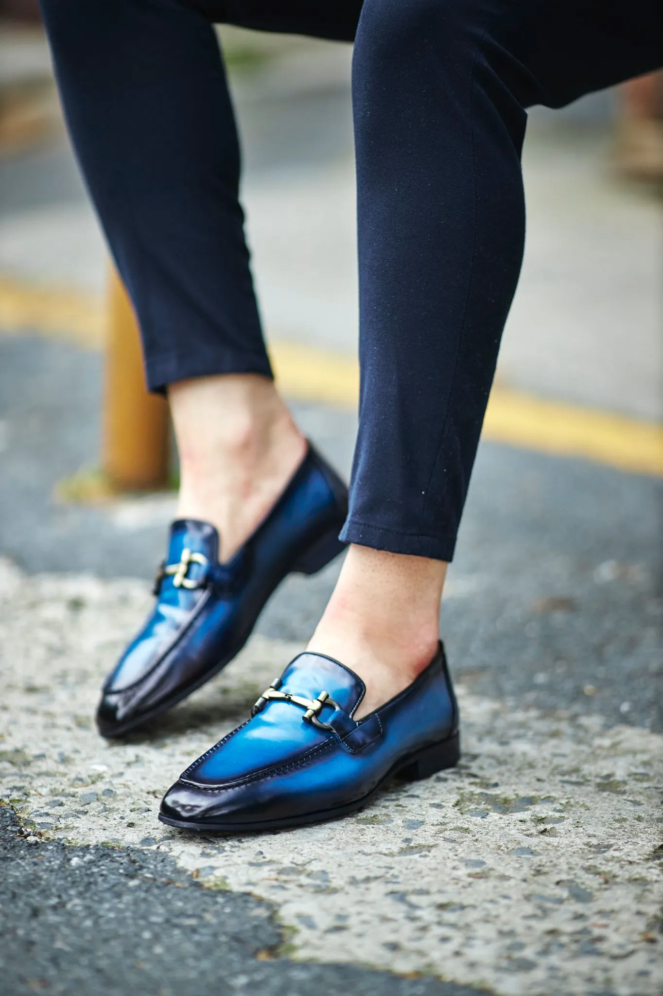 Bojoni Louis Blue Special Edition Neolite Buckle Loafer