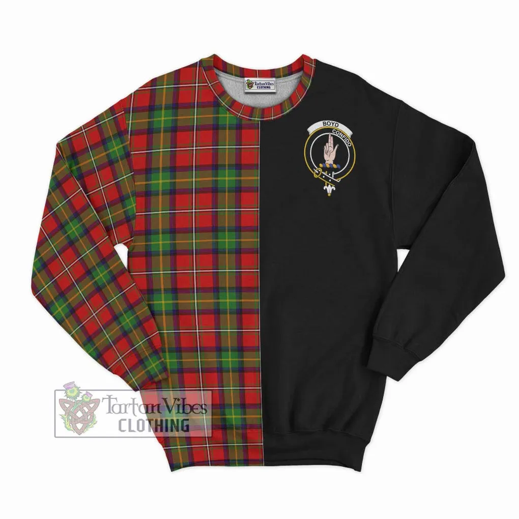 Boyd Tartan Sweatshirt with Family Crest and Half Of Me Style