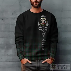 Brodie Hunting Tartan Sweatshirt Featuring Alba Gu Brath Family Crest Celtic Inspired