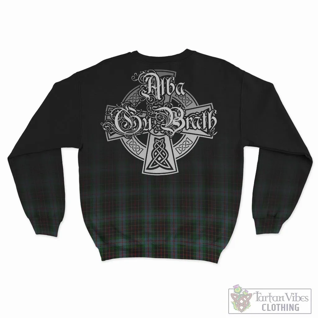 Brodie Hunting Tartan Sweatshirt Featuring Alba Gu Brath Family Crest Celtic Inspired