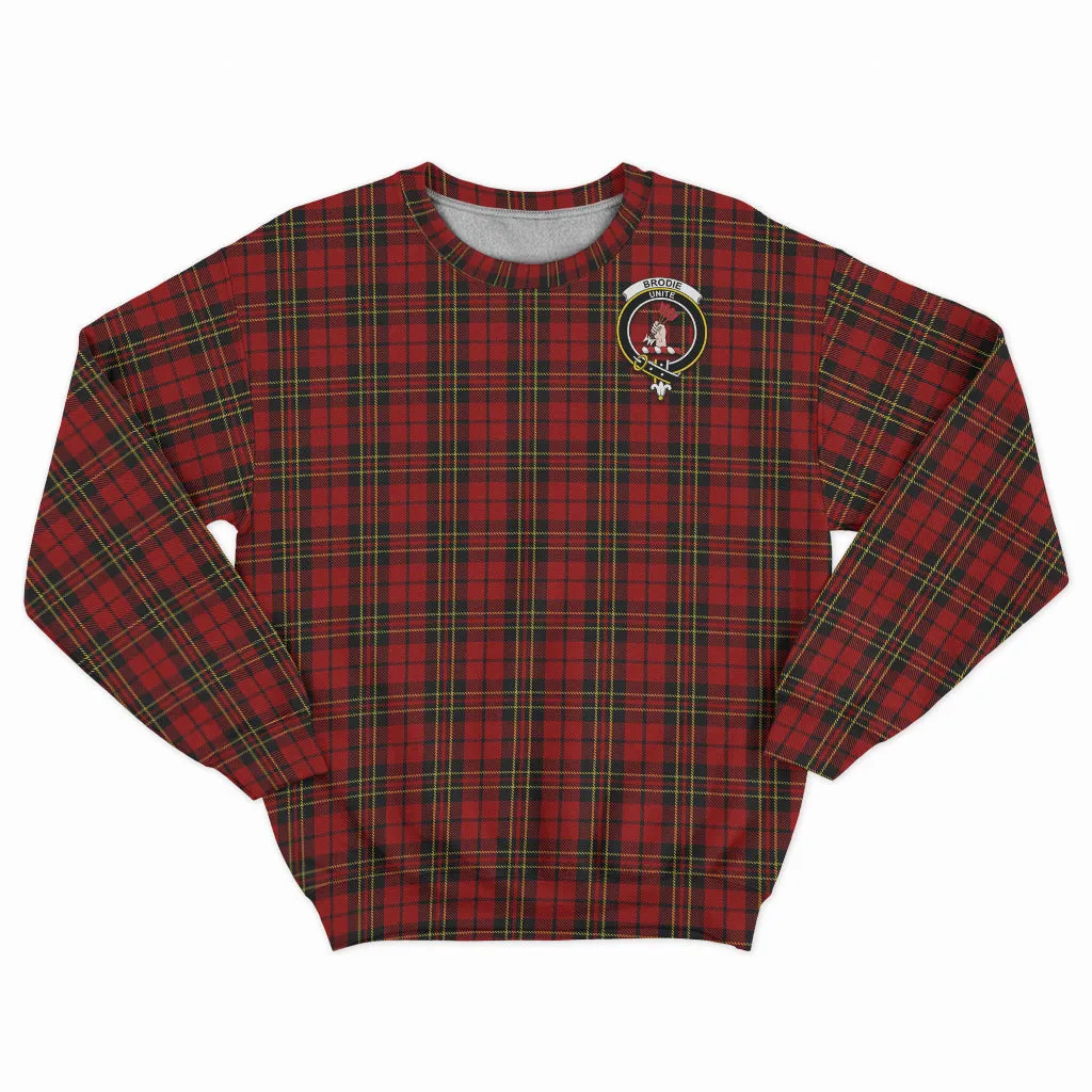 Brodie Tartan Sweatshirt with Family Crest