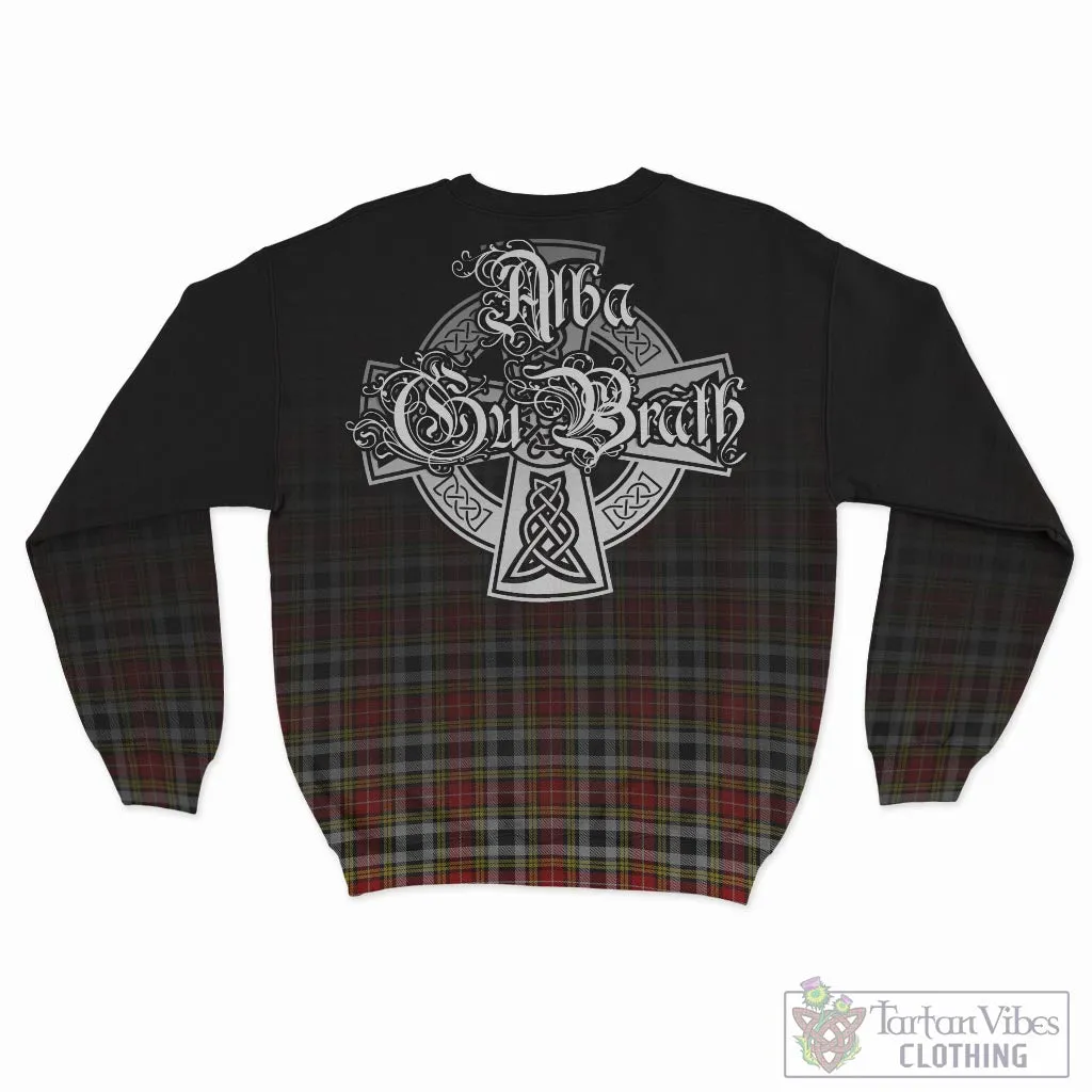 Buchanan Old Dress Tartan Sweatshirt Featuring Alba Gu Brath Family Crest Celtic Inspired