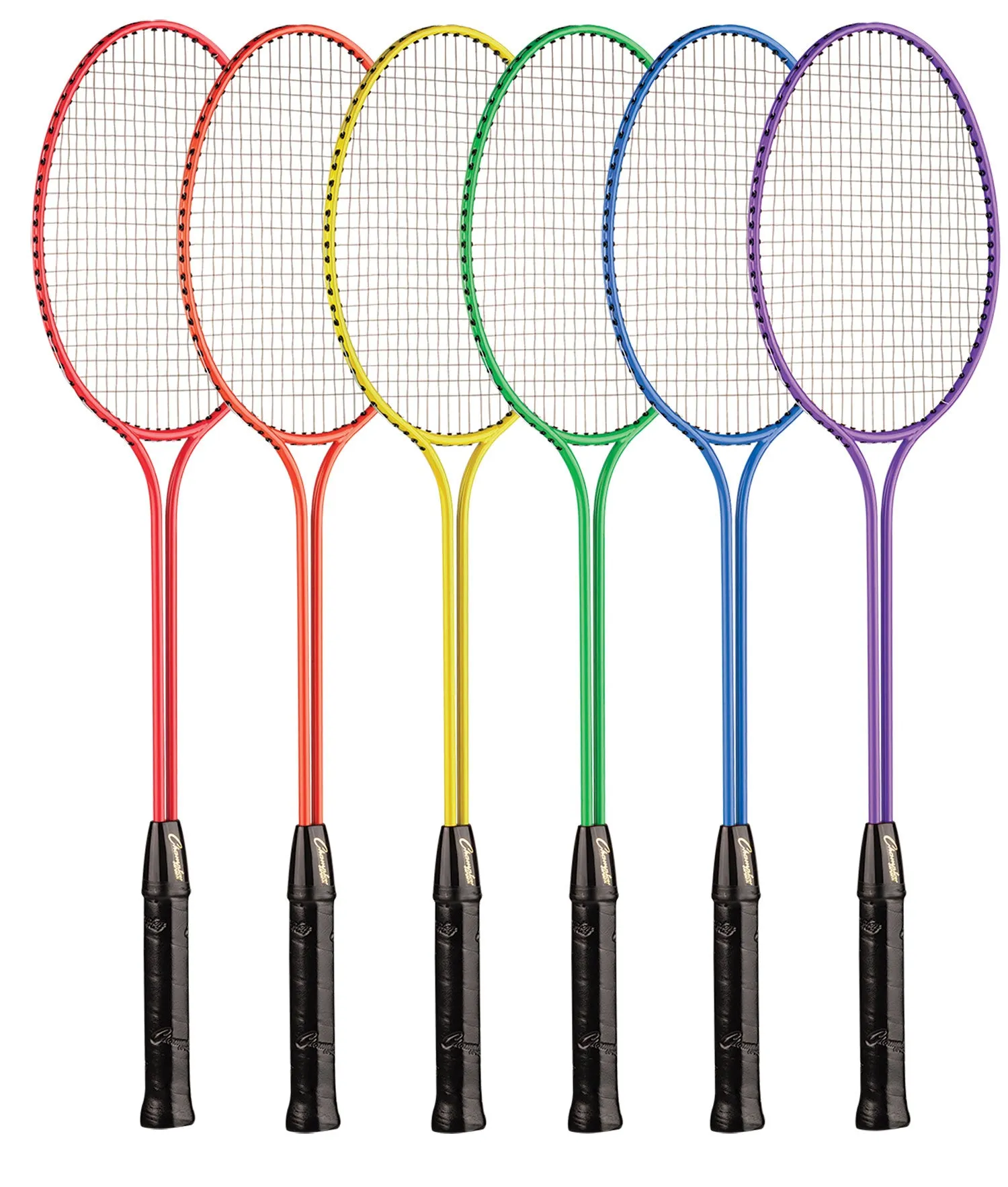 Champion Sports Tempered Steel Twin Shaft Badminton Racket Set