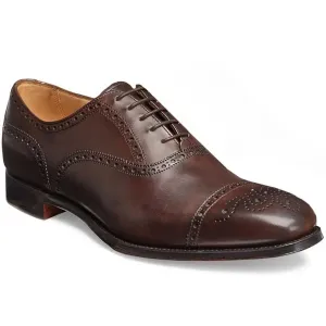 CHEANEY Shoes - Islington Men's Semi Brogue - Mocha Calf