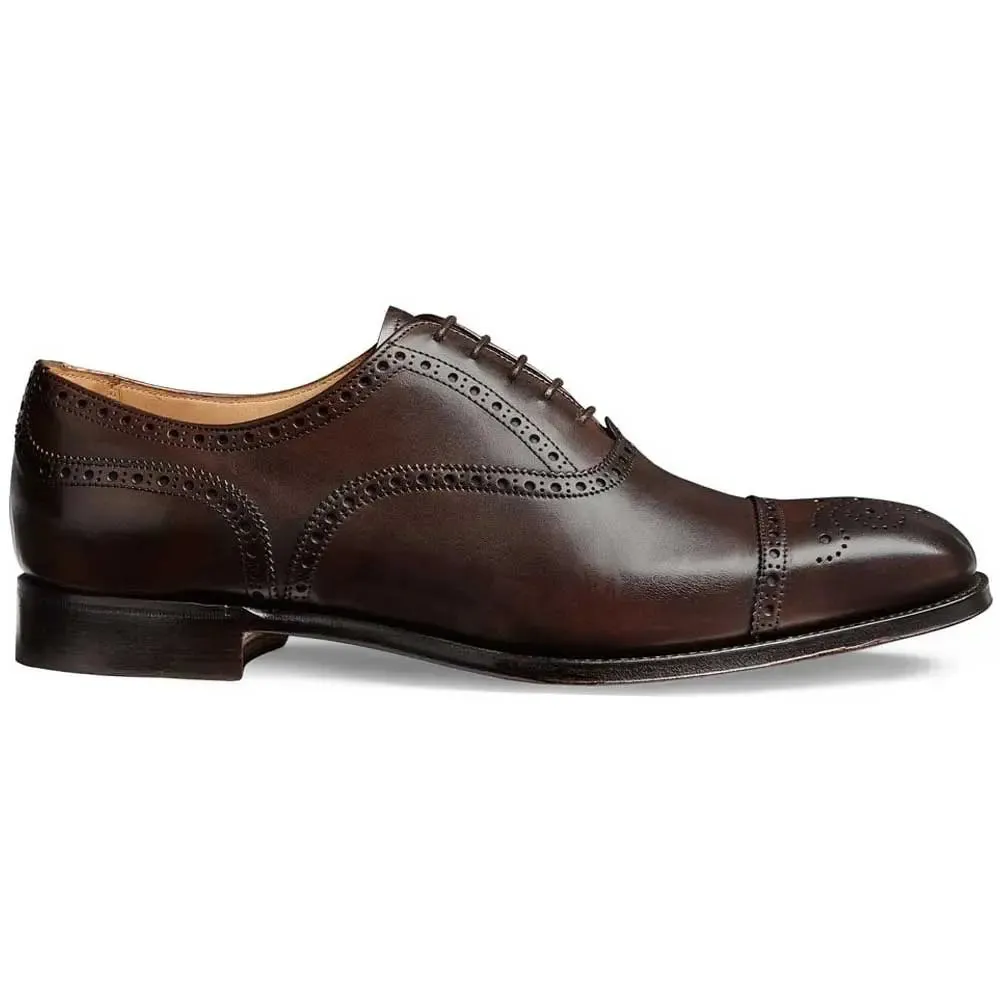 CHEANEY Shoes - Islington Men's Semi Brogue - Mocha Calf