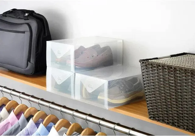 Clear Shoe Storage Box - Mens