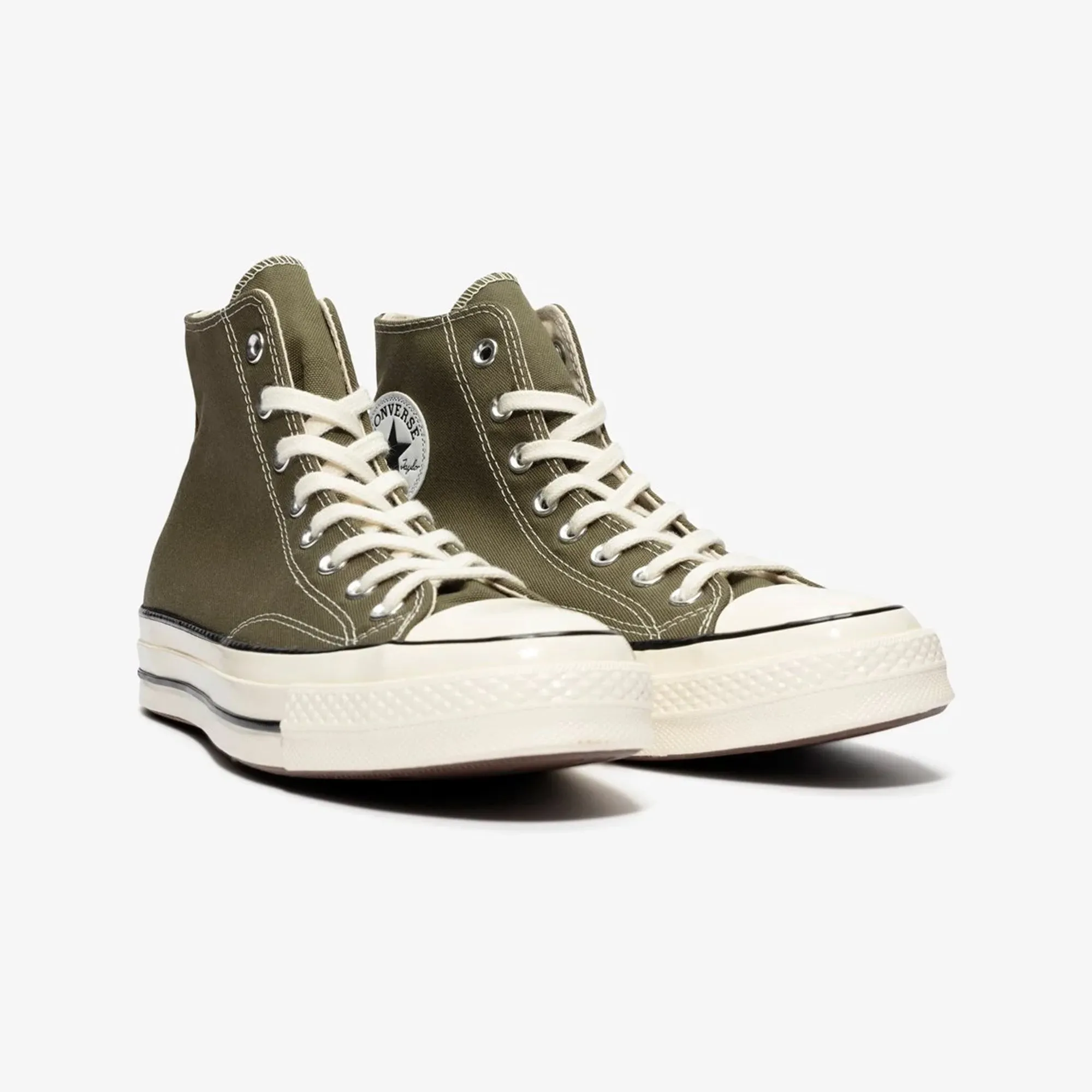 Converse | CHUCK 70 CANVAS  { EGRET/BLACK