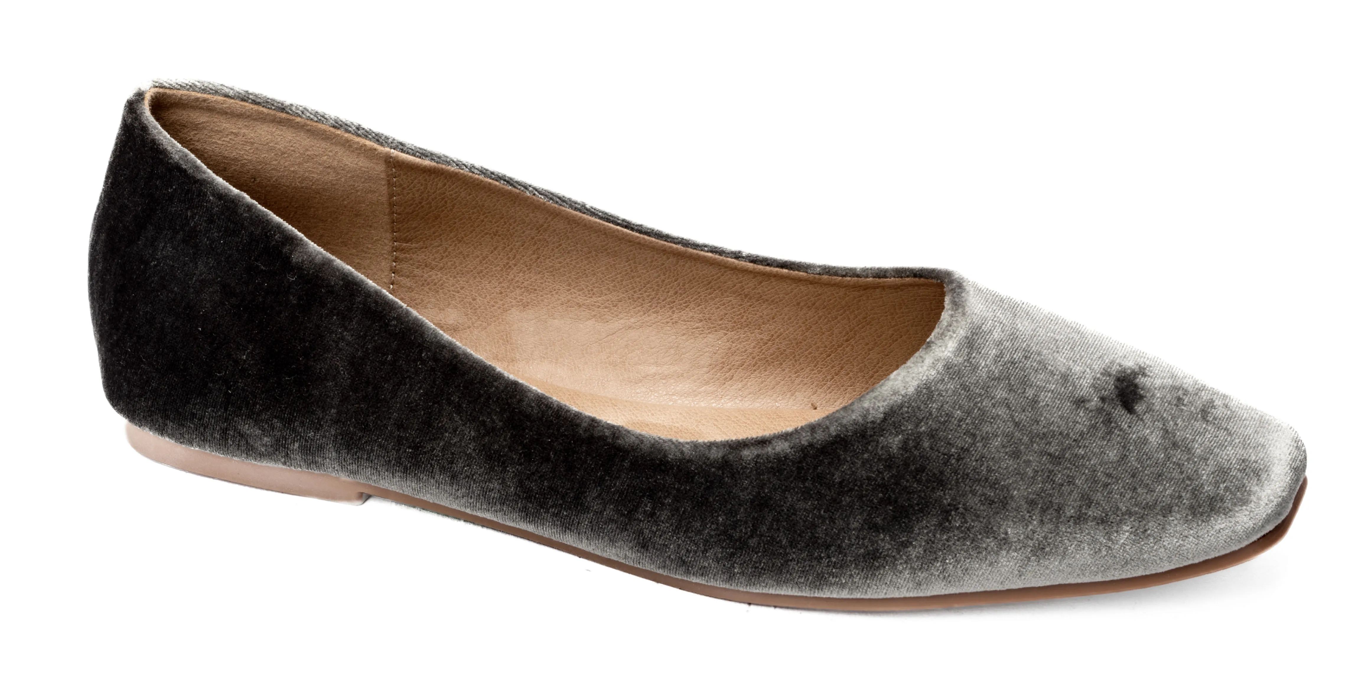 Corky's Over It Ballet Flats - Khaki Velvet