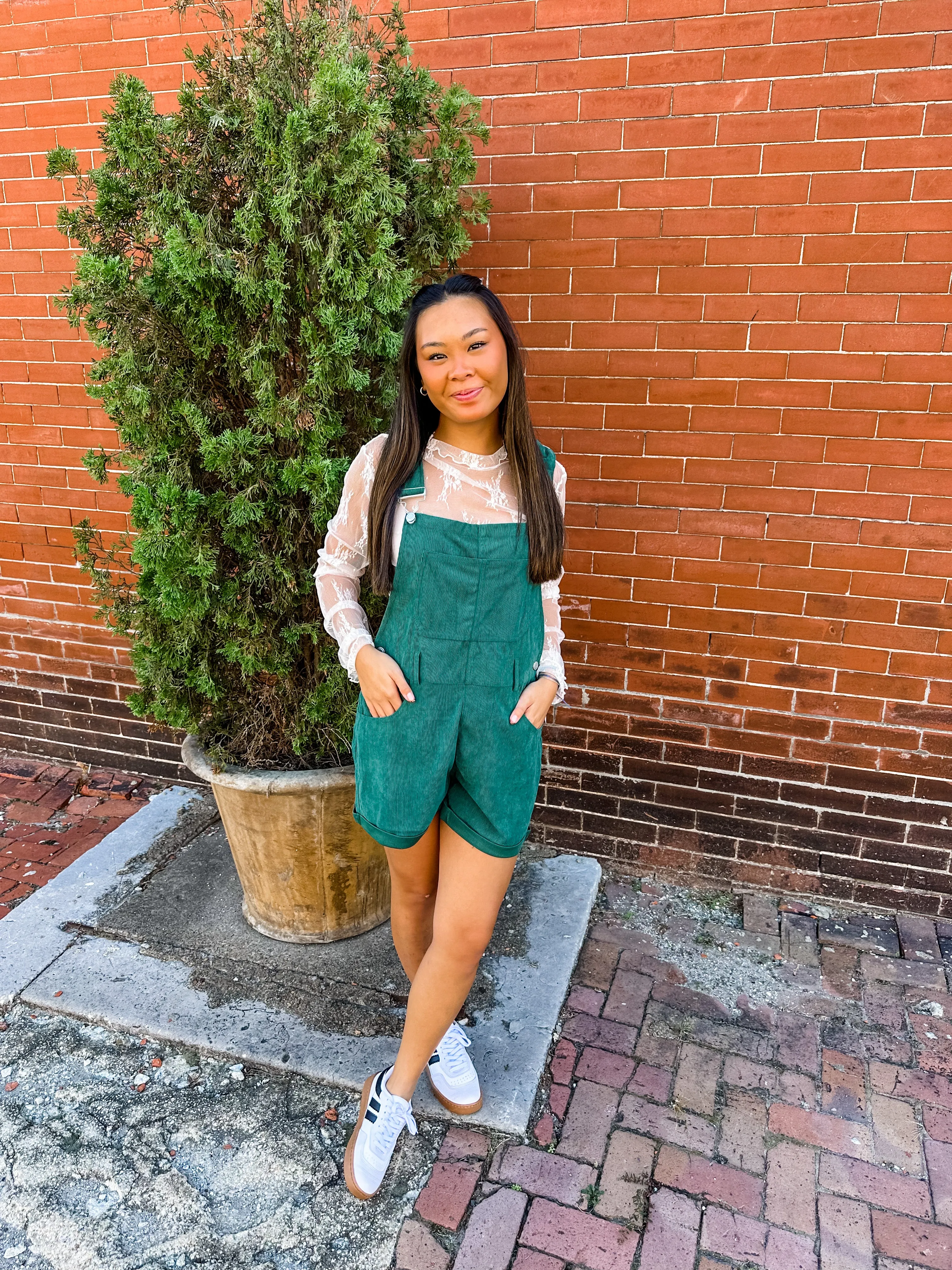 Couldn't Be Better Overalls- Green