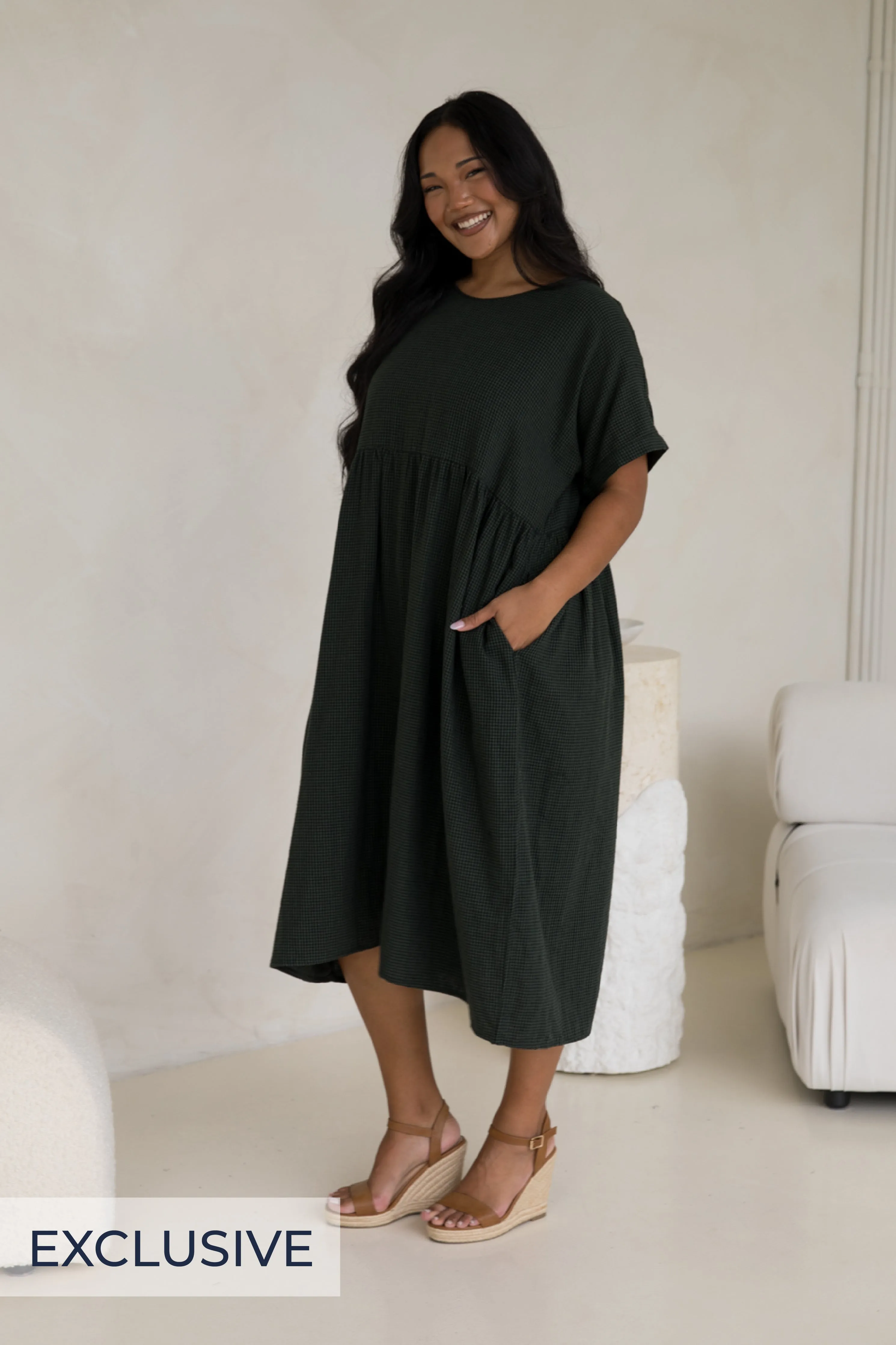 Darcy Dress | Forest Check