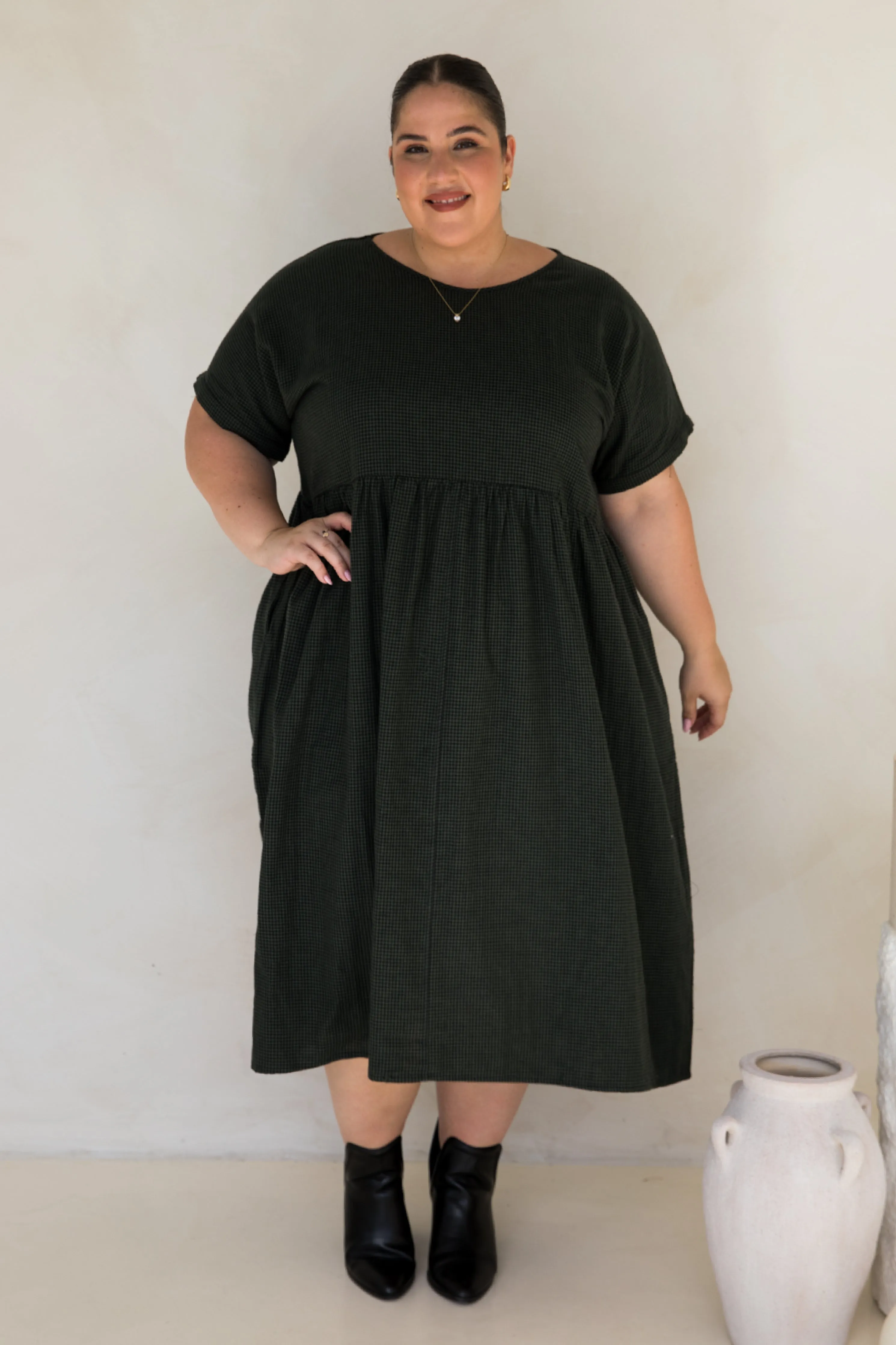 Darcy Dress | Forest Check