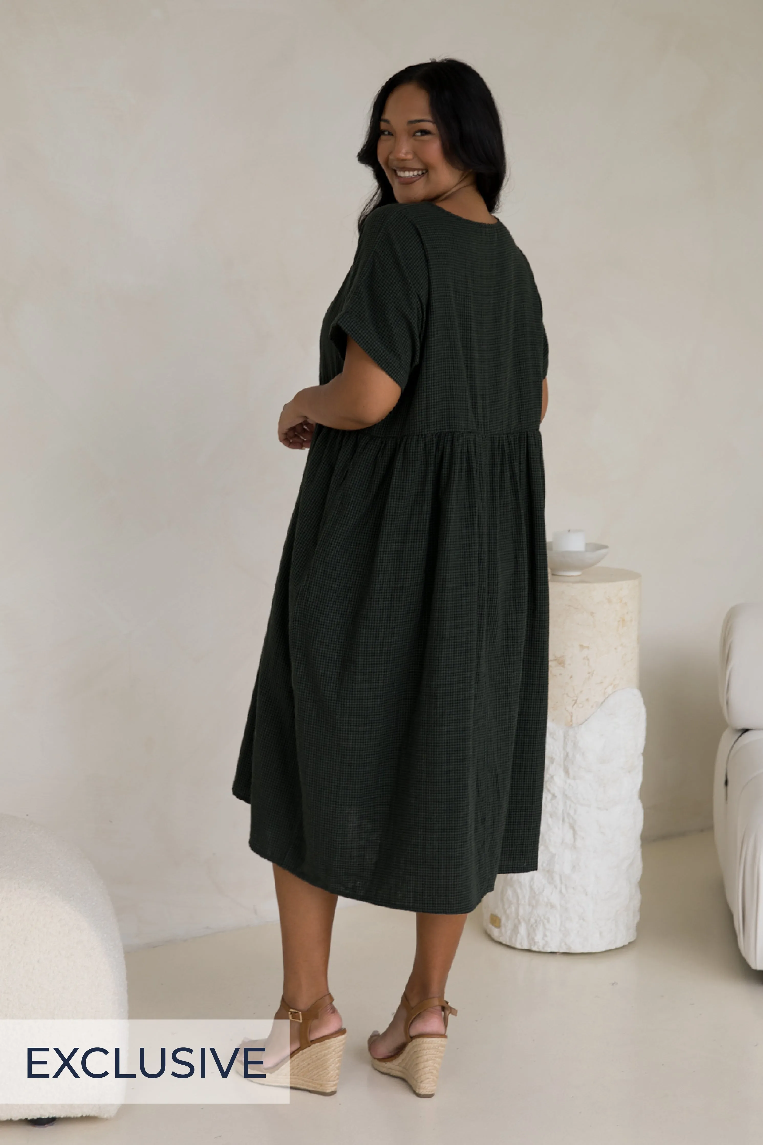 Darcy Dress | Forest Check