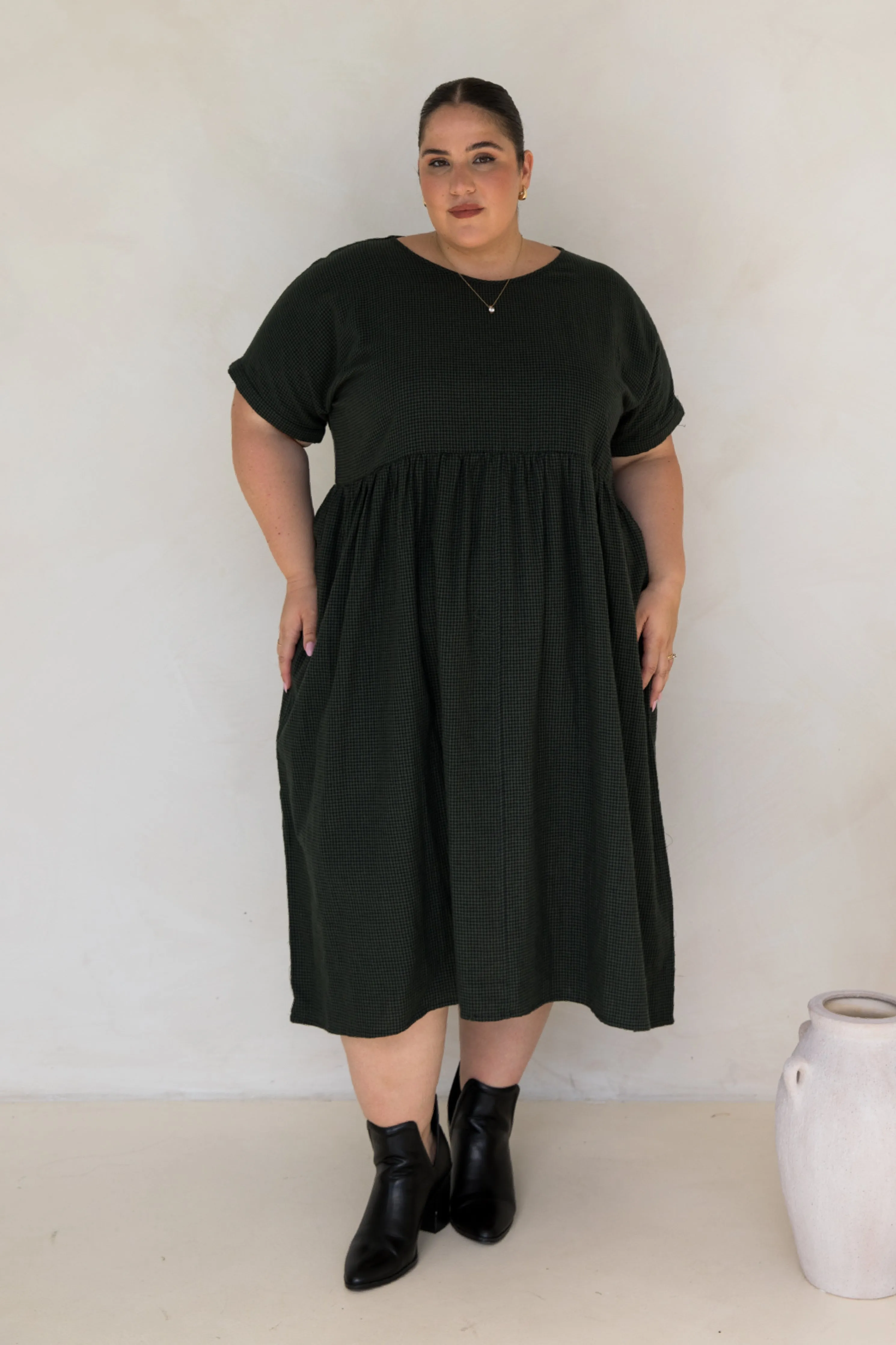 Darcy Dress | Forest Check