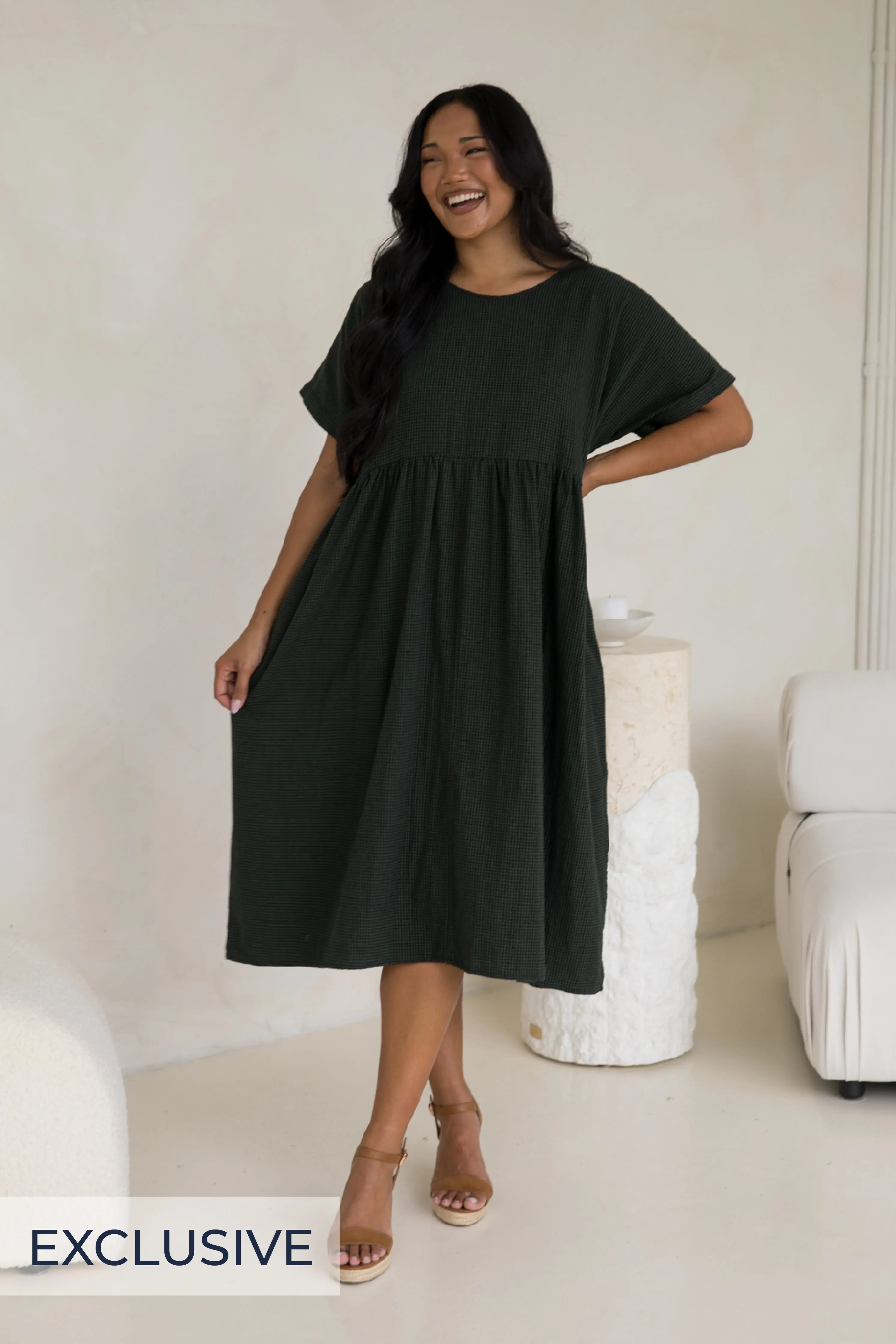 Darcy Dress | Forest Check