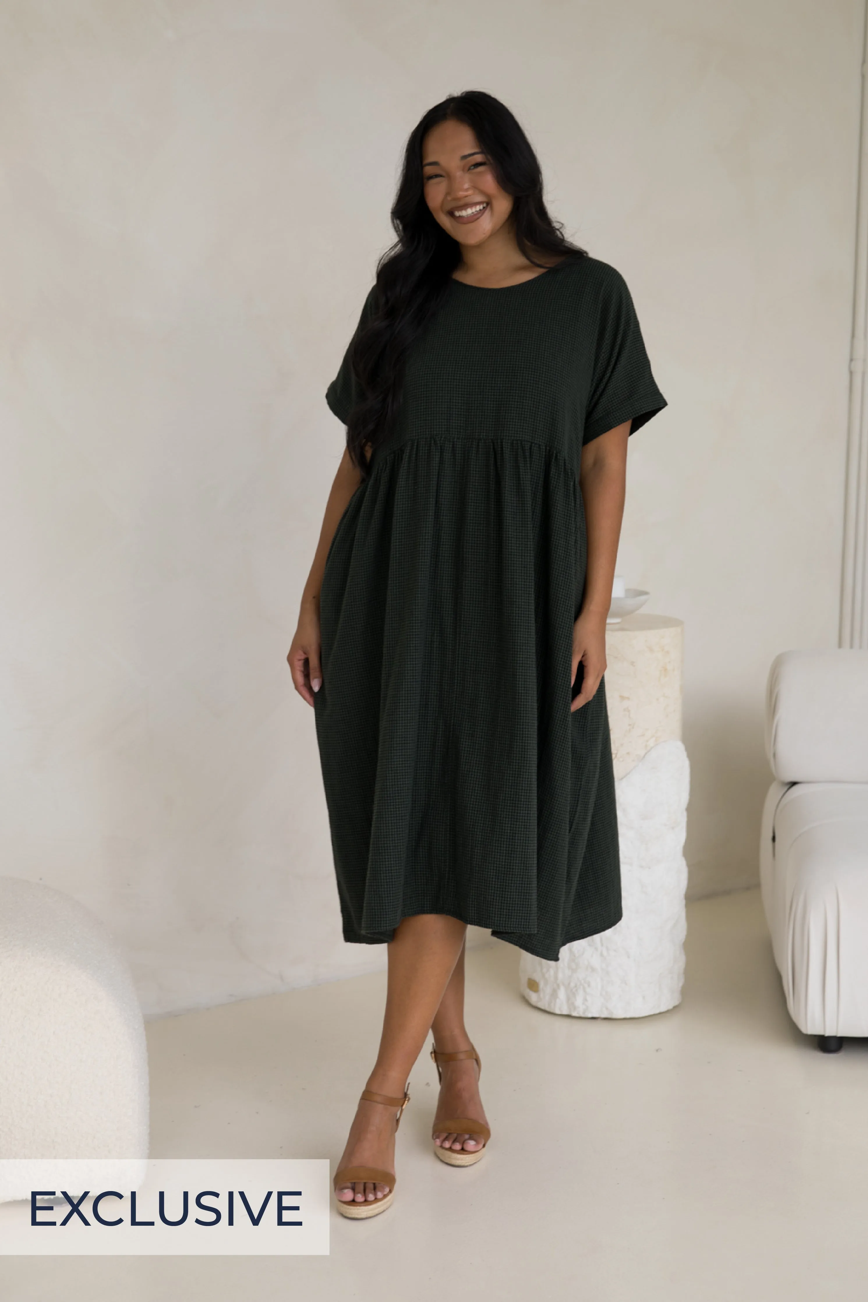 Darcy Dress | Forest Check