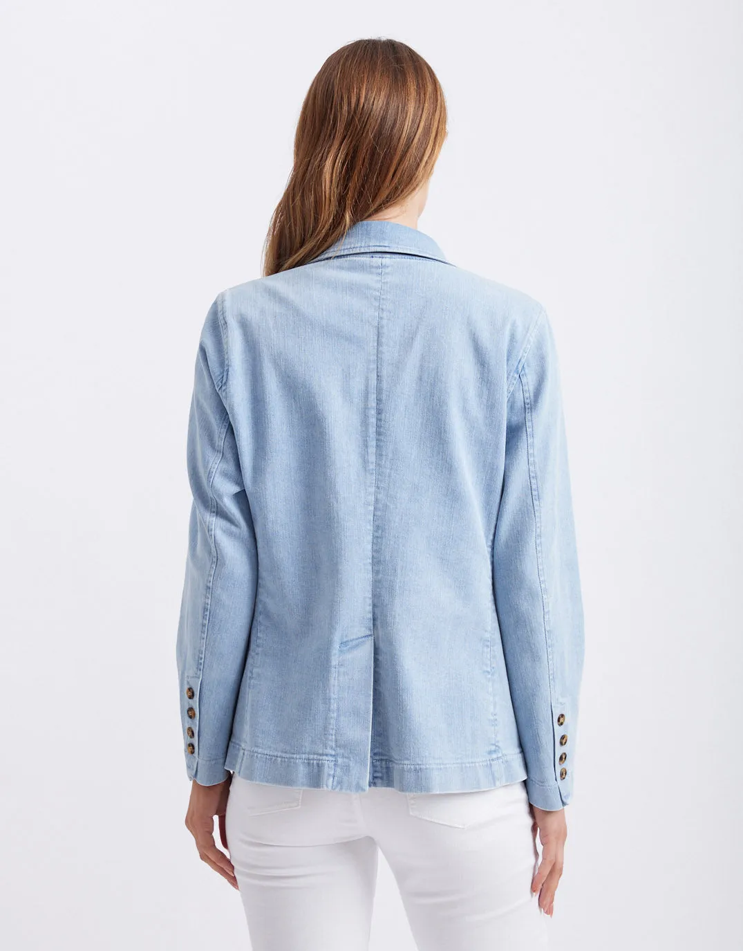 Denim Blazer - Ice Blue