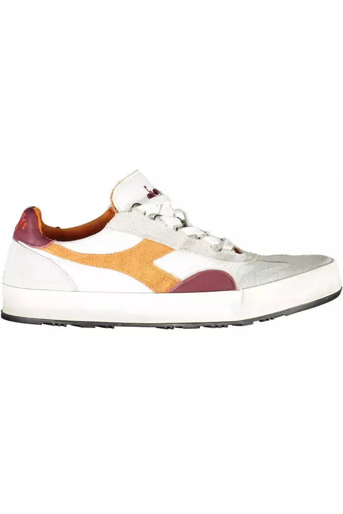 Diadora White Leather Men Sneaker