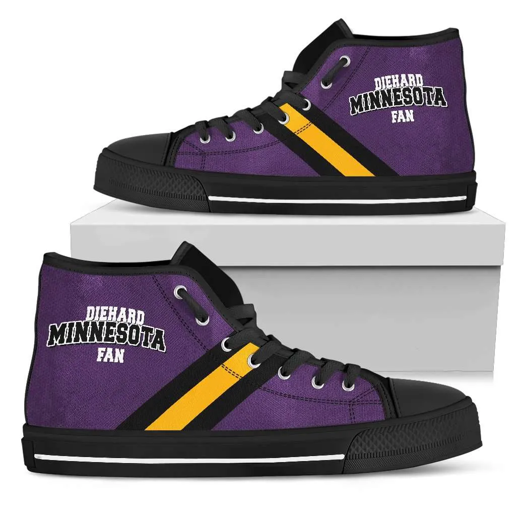 Diehard Minnesota Fan Canvas High Top Shoes