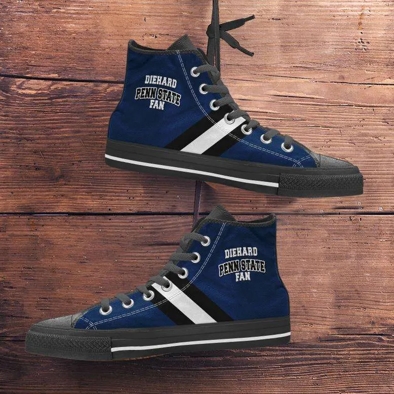 Diehard Penn State Fan Canvas High Top Shoes