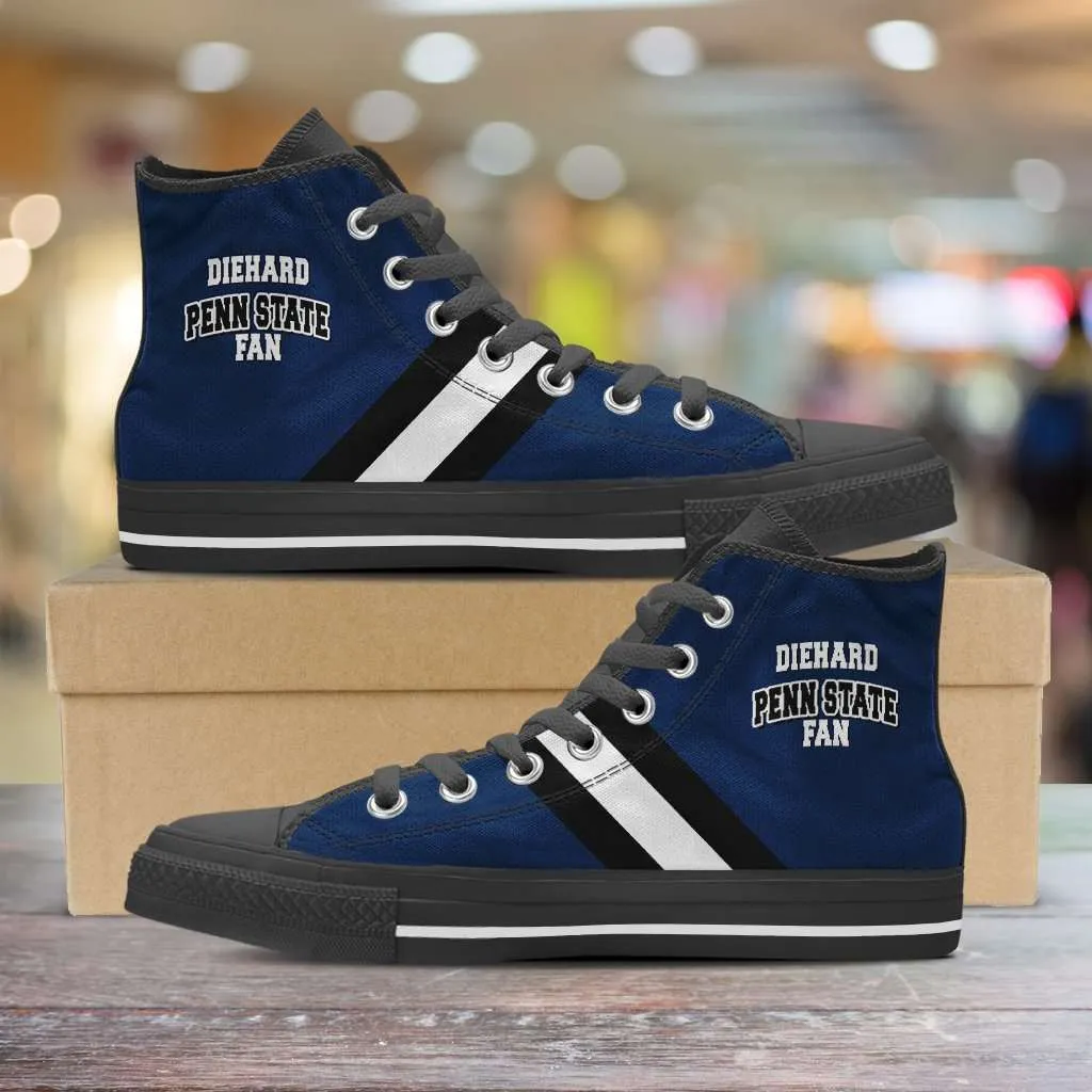 Diehard Penn State Fan Canvas High Top Shoes