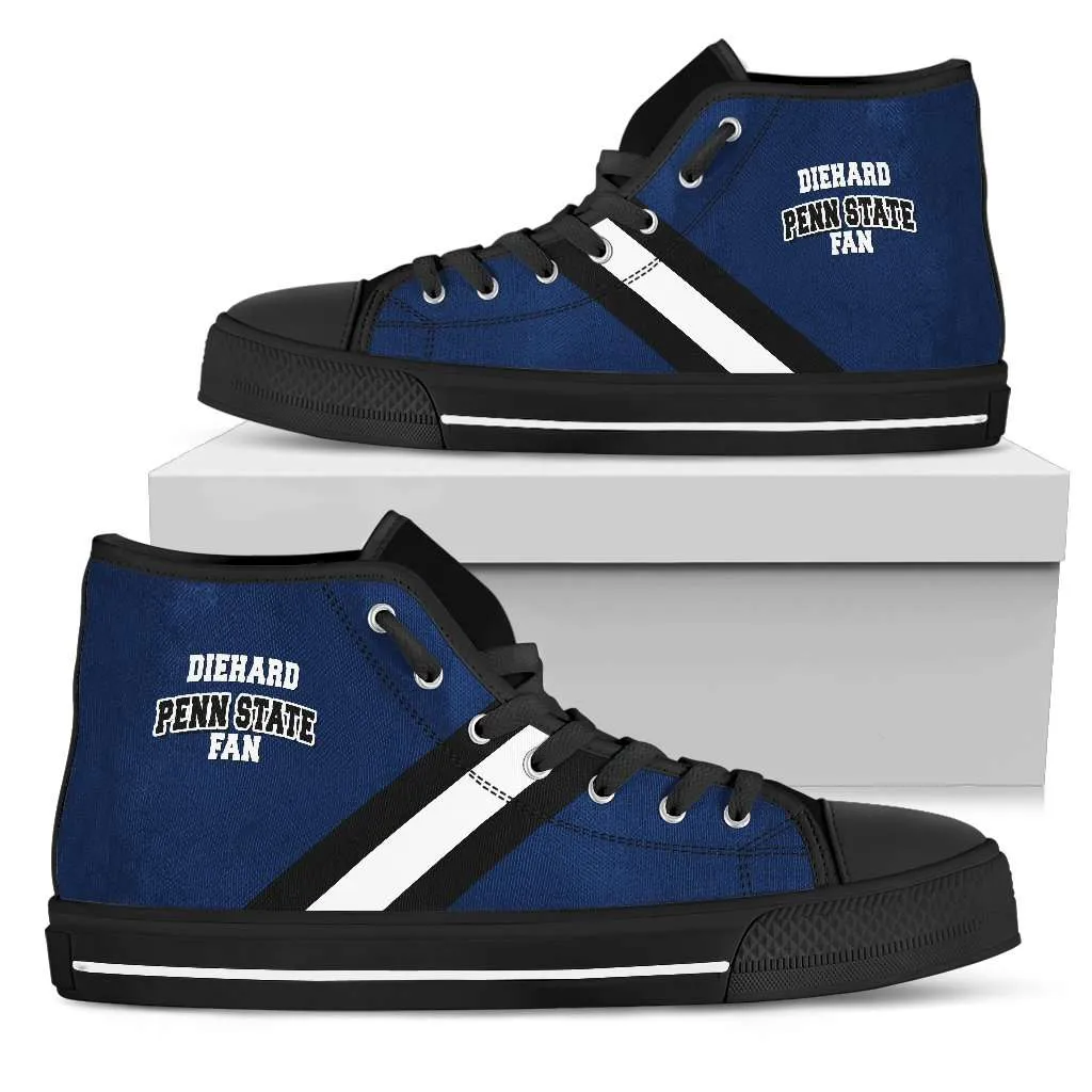 Diehard Penn State Fan Canvas High Top Shoes