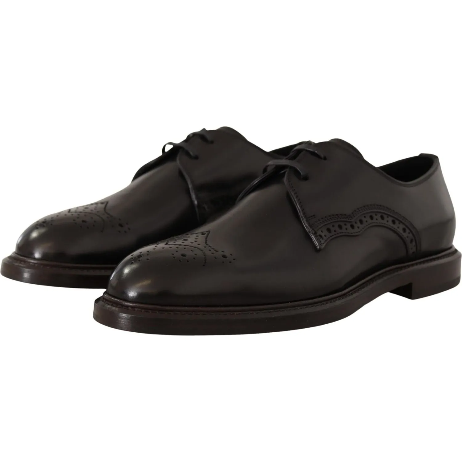 Dolce & Gabbana Elegant Black Derby Dress Shoes