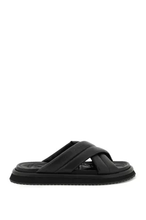 Dolce & gabbana faux leather slides