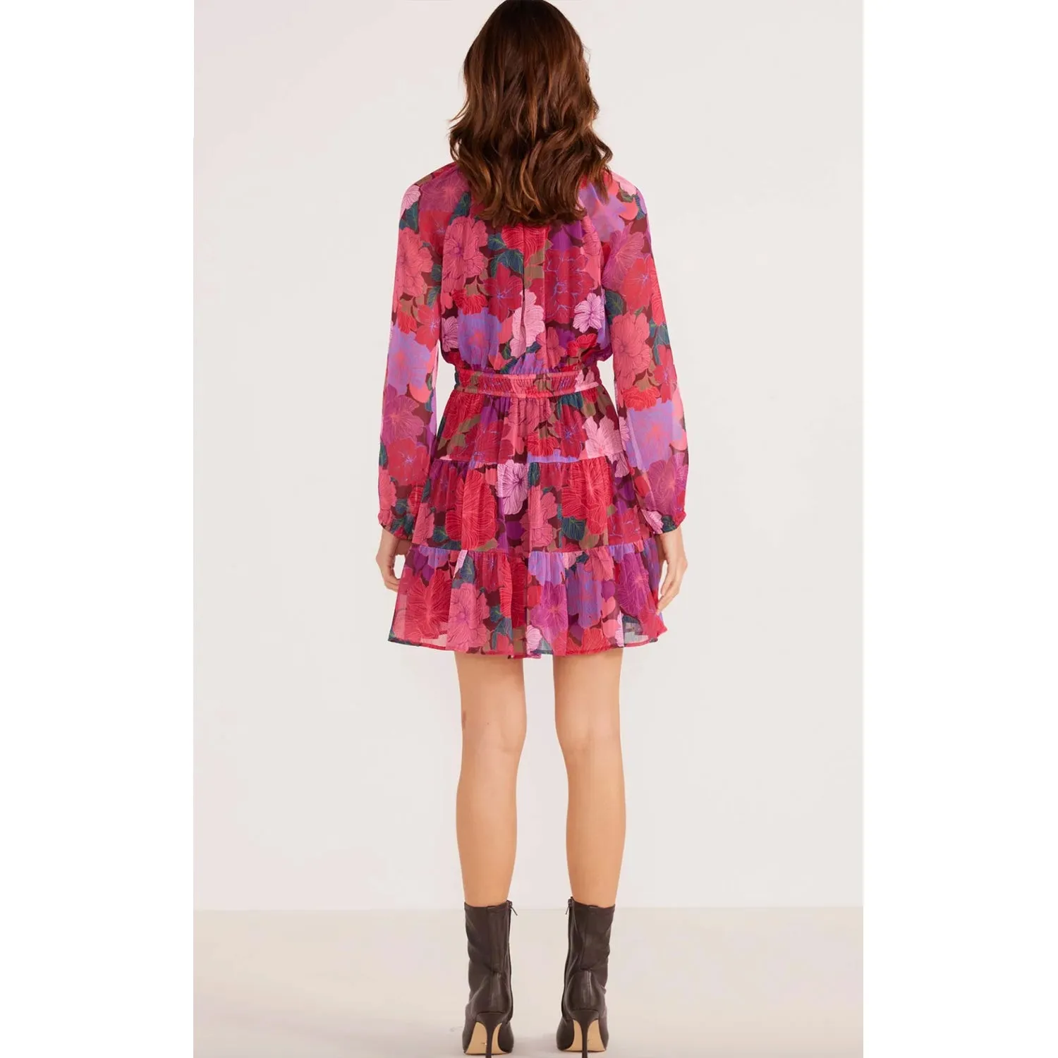 Dress Lexie Long Sleeve Mini - Floral Blooms