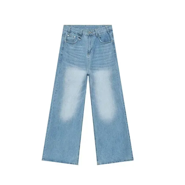 Faded Light Blue Baggy Jeans