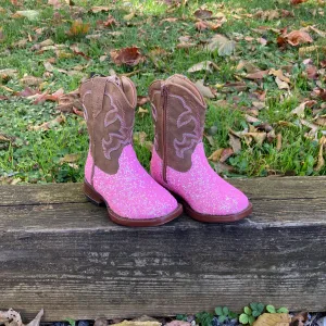 Girl's Roper Glittler Sparkle Pink Boot