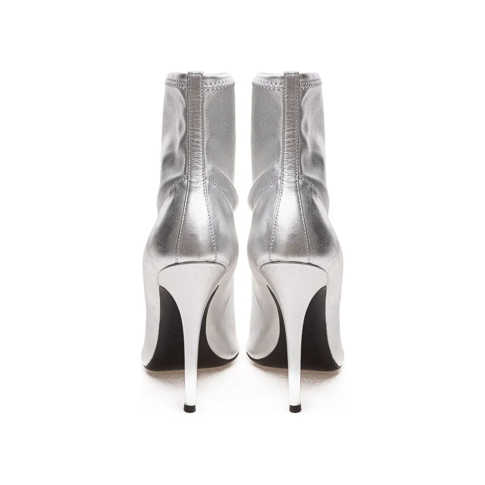 Giuseppe Zanotti Silver Leather Boot