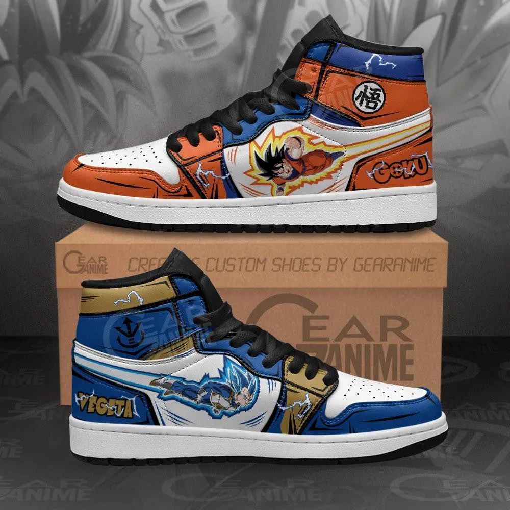 Goku and Vegeta Sneakers Flying Custom Dragon Ball Shoes