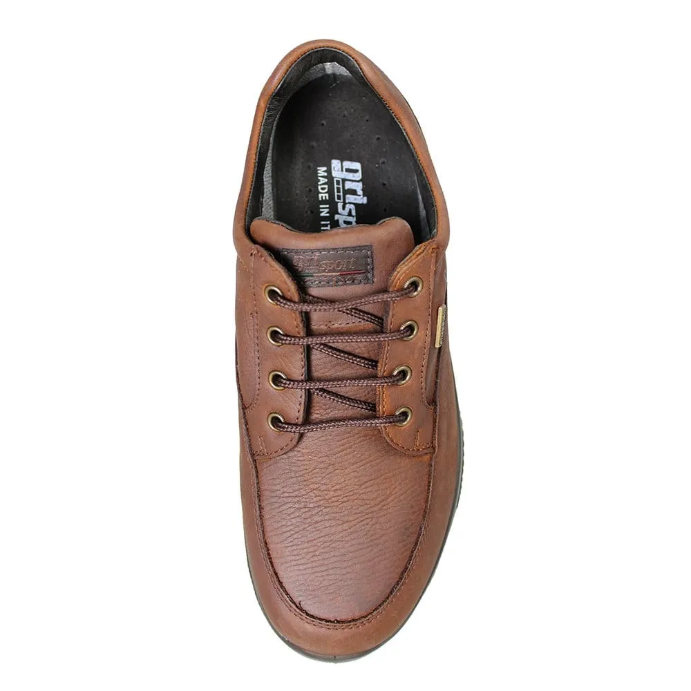 Grisport Livingston Brown Mens Lace Up Walking Real Leather Lightweight Shoes