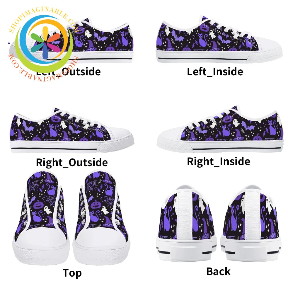 Halloween Party Ladies Low Top Canvas Shoes