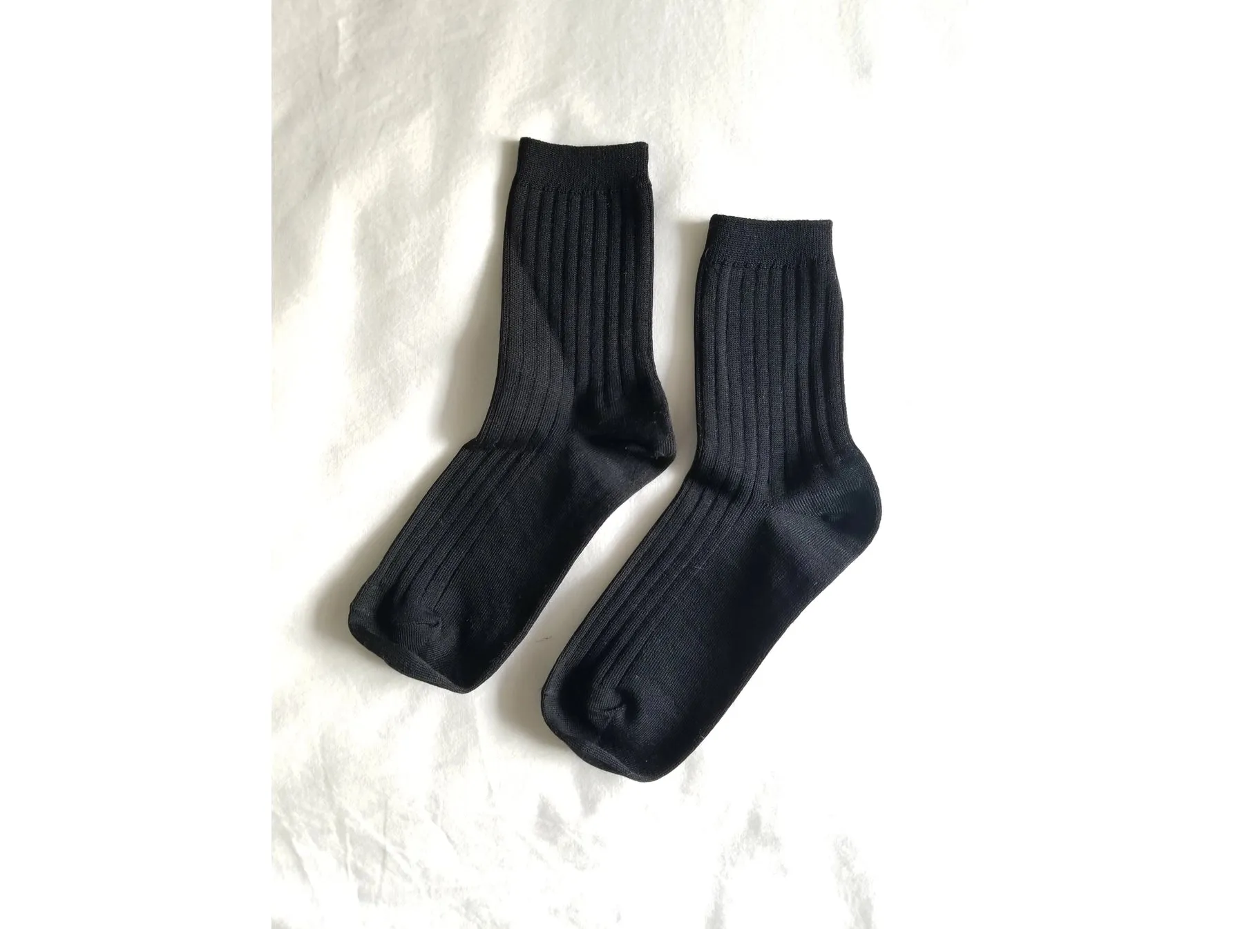 her socks - mercerized combed cotton rib