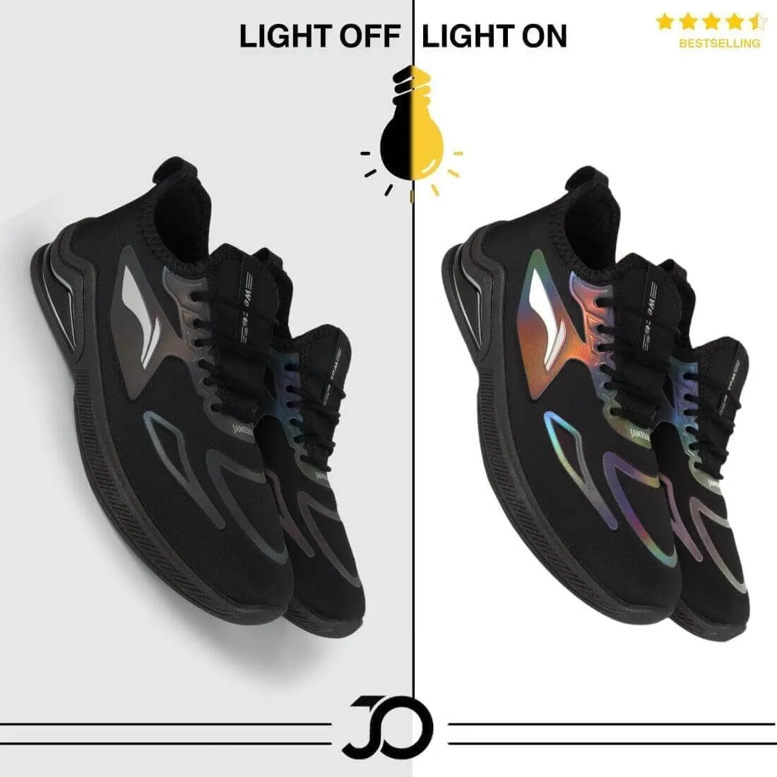 Jootiyapa Reflector Shoes For Men Comfortable shoes #Trending Black